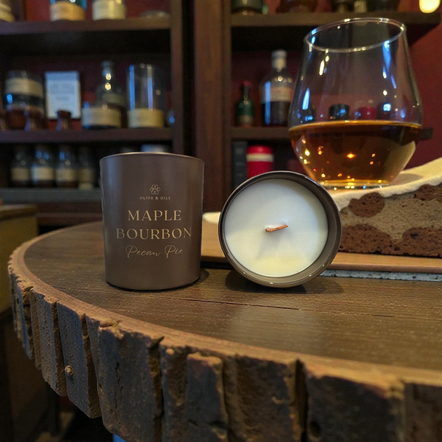 Maple Bourbon Pecan Pie - Olive & Oils