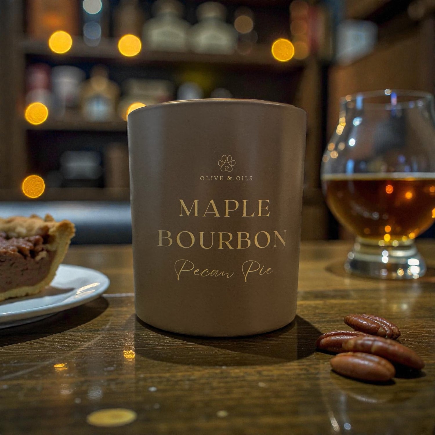 Maple Bourbon Pecan Pie - Olive & Oils